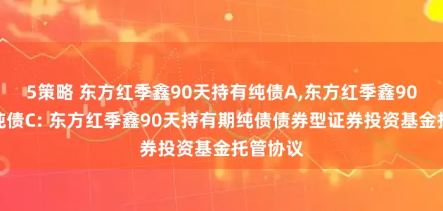 5策略 东方红季鑫90天持有纯债A,东方红季鑫90天持有纯债C: 东方红季鑫90天持有期纯债债券型证券投资基金托管协议