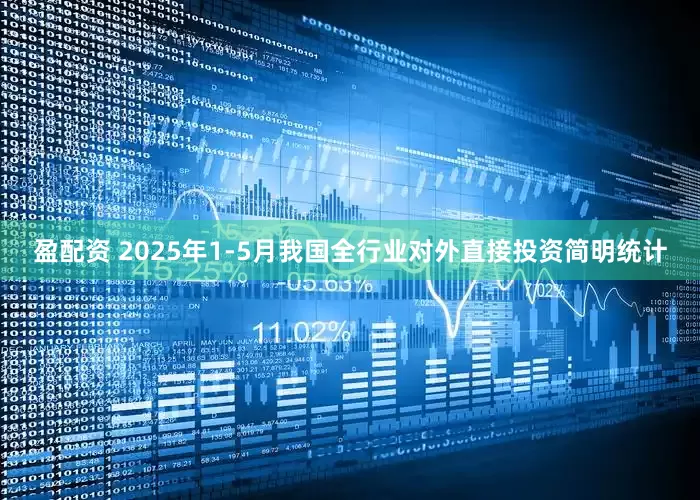 盈配资 2025年1-5月我国全行业对外直接投资简明统计